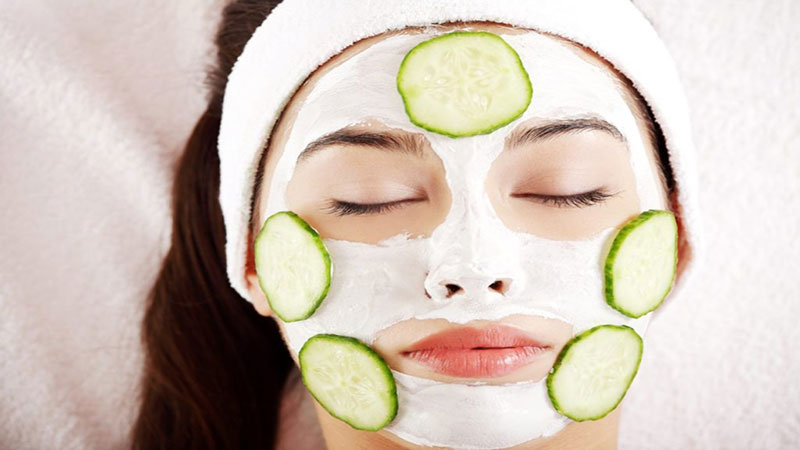 ماسک خیار درمان جوش صورت