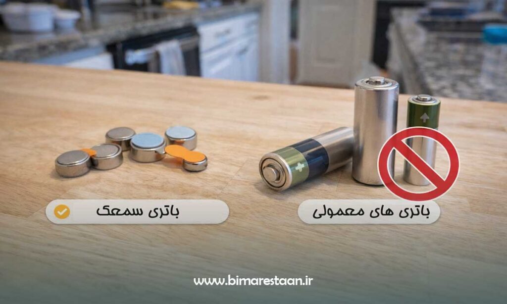 تفاوت باتری سمعک با باتری های معمولی